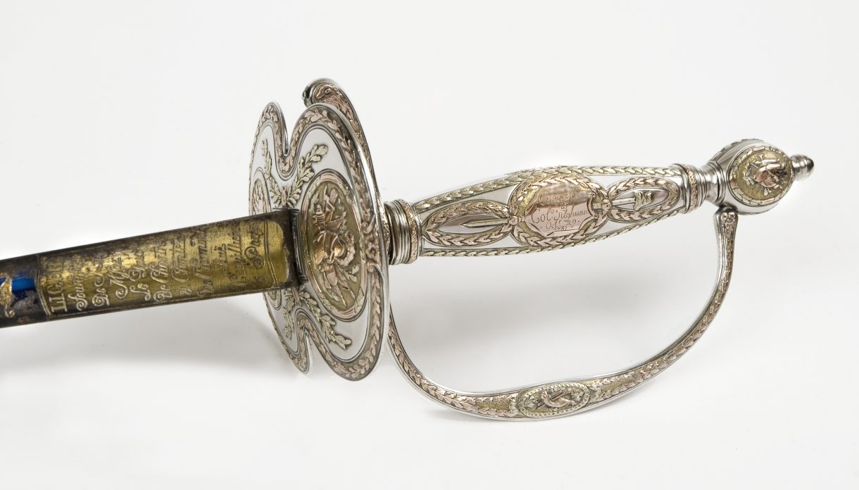 Congress posthumously awarded Greene a ceremonial presentation sword, similar to this one.