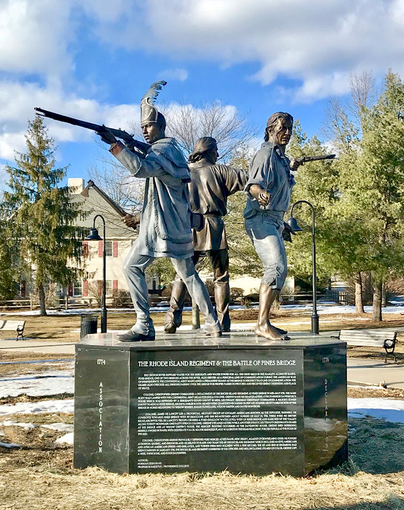 Battle of Pines Bridge Monument, dedicated 2018