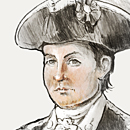 Illustrated portrait drawing of Christopher Greene