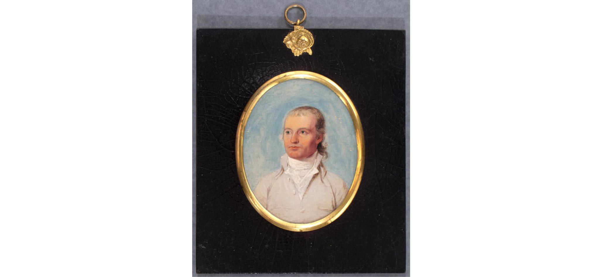 Miniature portrait of Faith's husband Jedediah Huntington