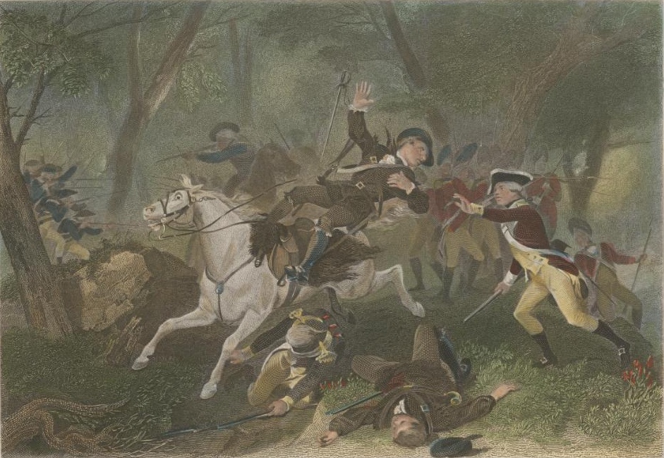 "The Battle of Kings Mountain" painted by Alonzo Chappel.