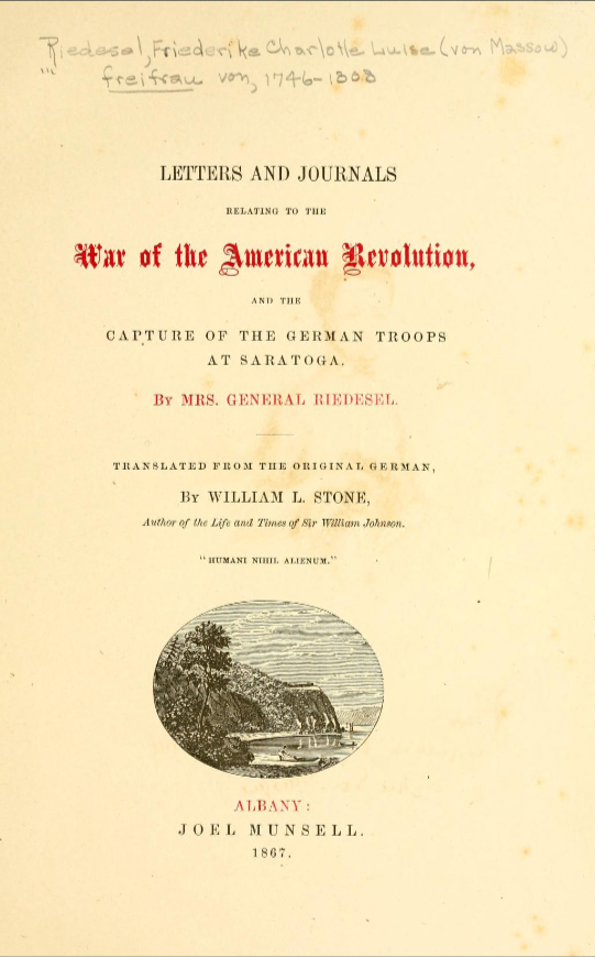 Letters and Journals - War of the American Revolution by William L. Stone