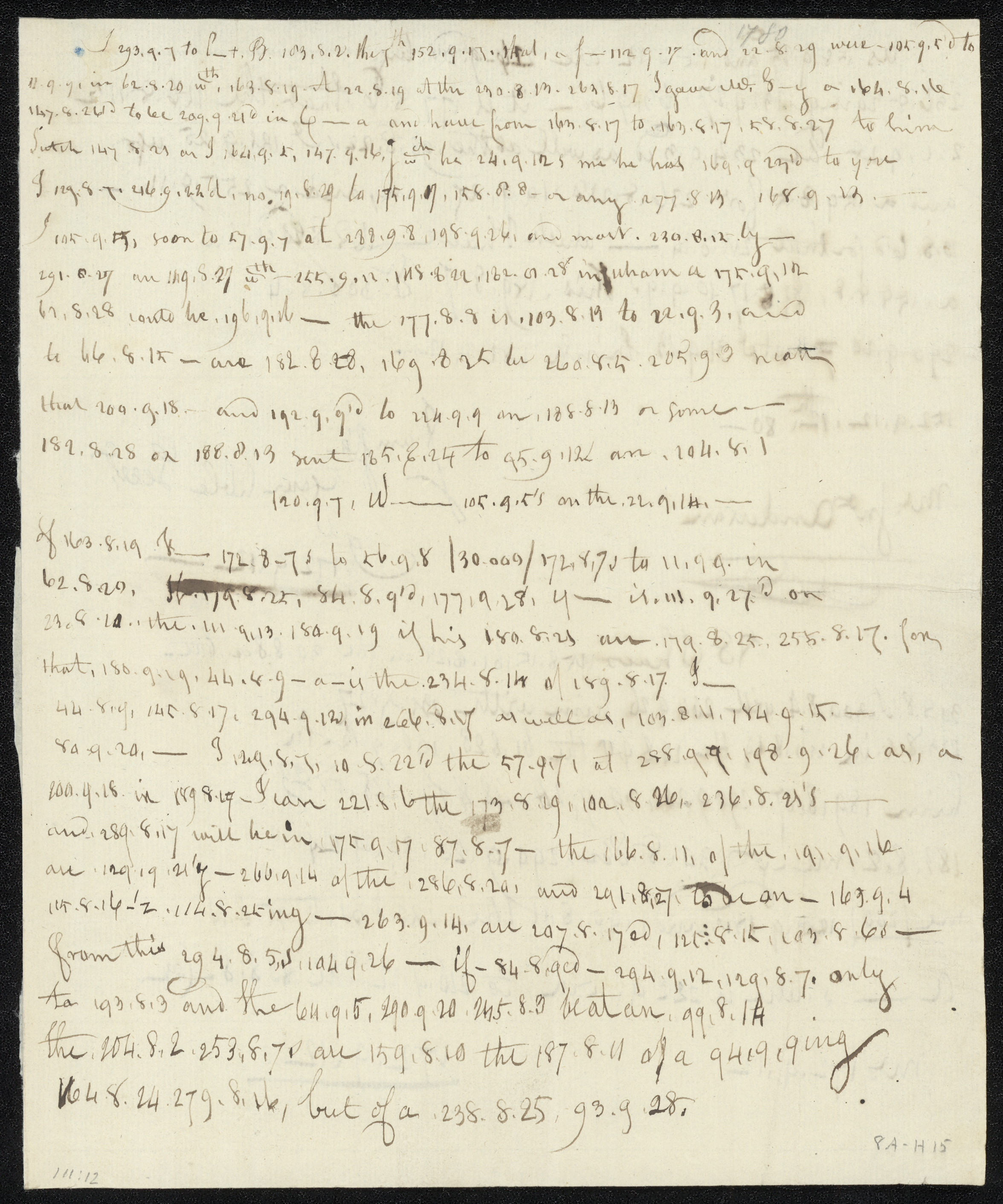 Coded and decoded versions of a letter from Benedict Arnold to John André
