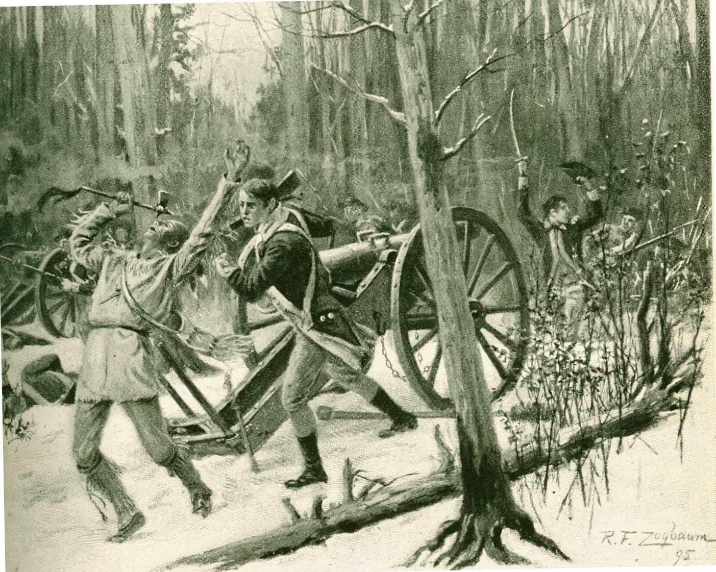 Fighting at the Battle of the Wabash