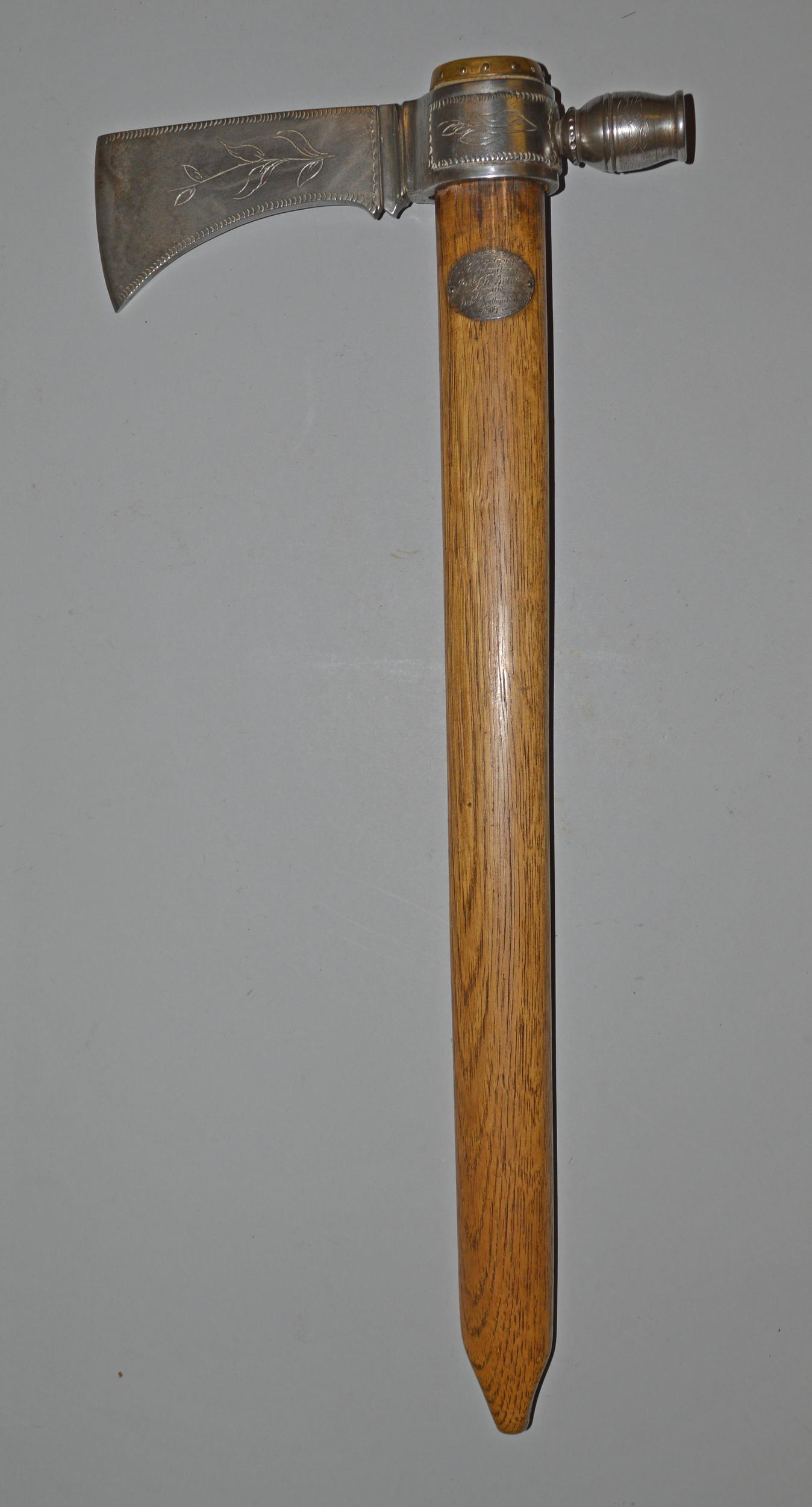 Pipe tomahawk given to Joseph Brant, 1805